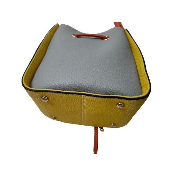 Colorblock Bucket Bag With Adjustable Strap & Drawstring Closure Cross Body - Picture 4 of 16